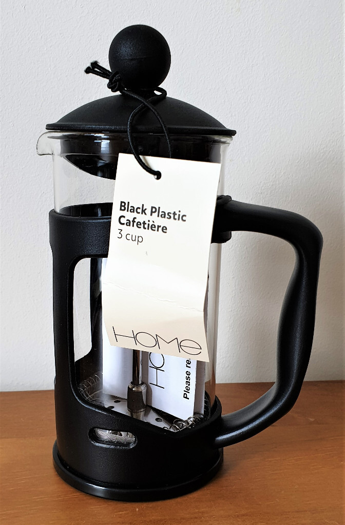 New - Black Cafetiere (3 cup) | in 